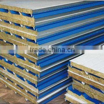 China Hot Sale Rock Wool Sandwich Panels Factory