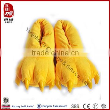 China wholesale stuffed toy cutom paw plush stuffed slippers