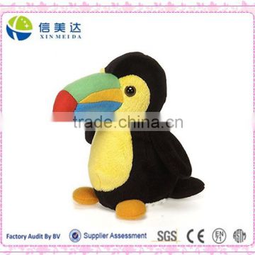 Colorful Small Size Plush Toucan Stuffed Toy