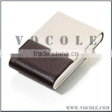 hot selling double side colors 100%genuine leather money clip wallet with card holder