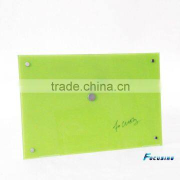 gree color 40x60cm magnetic tempered glass note board