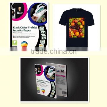 professional manufacturer! dark color cotton t-shirt transfer paper with high quality! hot sale