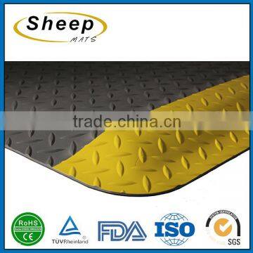 China supplier industrial anti-fatigue slip waterproof pvc floor mat