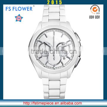 FS FLOWER - Chronograph Movement Watch VD53 Mens Watch Ceramic