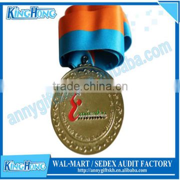 Customized dubai medal with ribbon