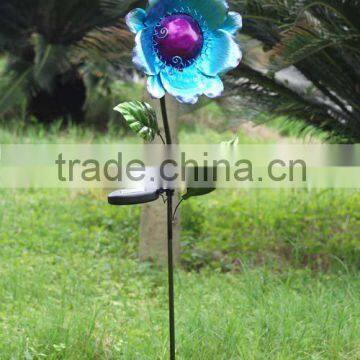 flower solar garden light