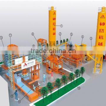 Cement/concrete block/brick making machine production line