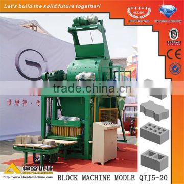 Shenta Brand QTJ5-20 automatic hollow block machine for sale