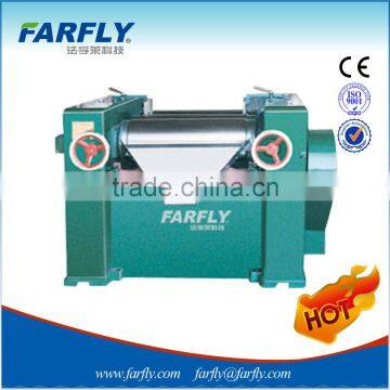 High viscosity three roll mill