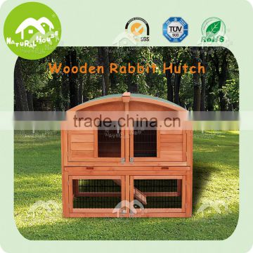 new arrival waterproof double decker rabbit hutch