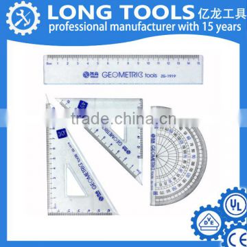 Top quality students cute triangle plastic ruler