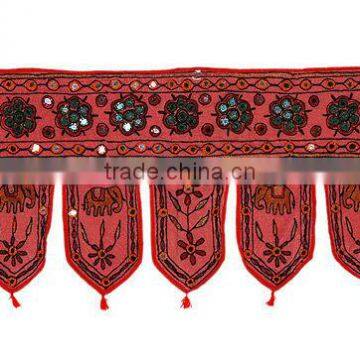 Ethnic Embroidery Cotton Door Hanging Toran Bandhanwar