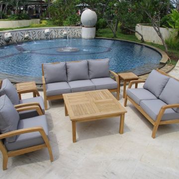 Comfortable Contemporary Outdoor Furniture Sun Resistant Waterproof Environmental Protection