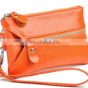 Hot selling multi-function pu leather card keychain holder purse wallet