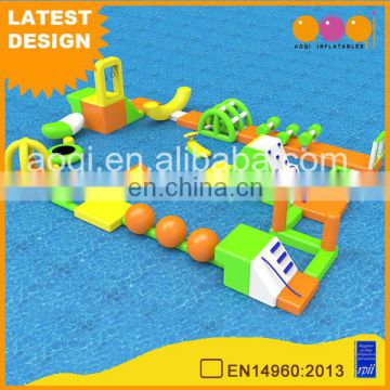 AOQI new inflatable water park sealed water game combination beach games for adult