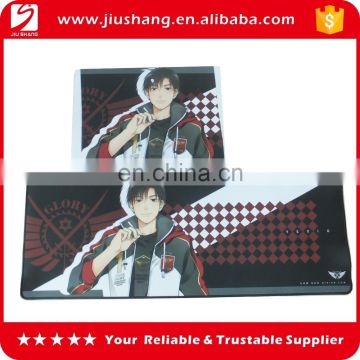 Large size rubber gaming mouse pad with Japanese anime