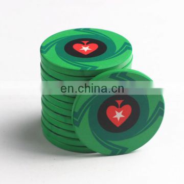 sublimation printing ceramic poker chip/printing ceramic casino chip