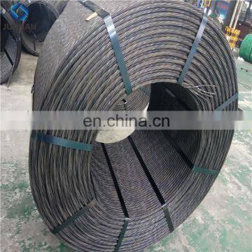 9.5mm 11.1mm 12.7mm  15.24mm 7 wire pc steel strand from tianjin manufacturer