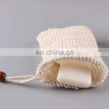 Soap Bags Natural Sisal Mesh Soap Saver Pouch with Drawstring 3.5x5.5 Inch Exfoliating Bath Bags for Body Facial Cleaning