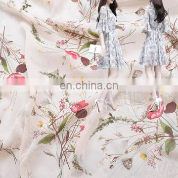 Printing Chiffon fabric 75D 18T Silk