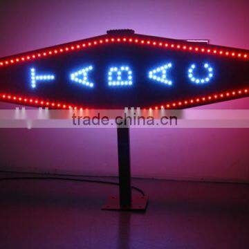 Manufacturer remote control led tobaccao sign double sides for sale