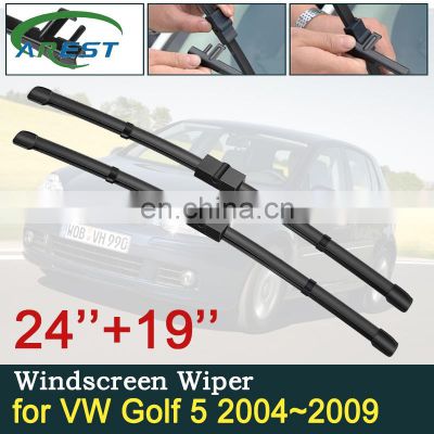 Car Wiper Blade for Volkswagen VW Golf 5 MK5 Golf V Rabbit 1K GTI 2004~2009 Front Windscreen Windshield Wipers Car Stickers