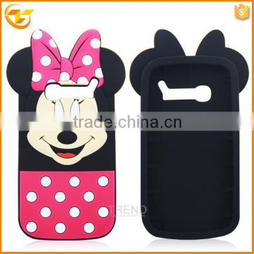 3D soft silicon case for alcatel one touch pop c5