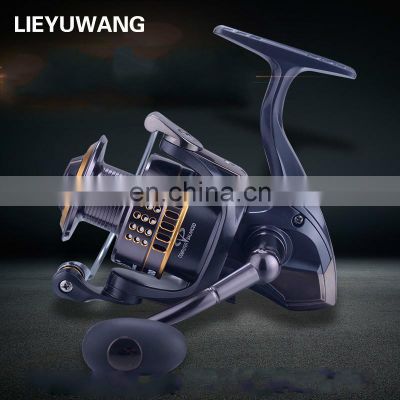 2018 LIEYUWANG 13 + 1BB Gear Ratio Up to 5.1:1 Spinning Fishing Reel with Exchangeable Handle Automatic folding for Casting Line