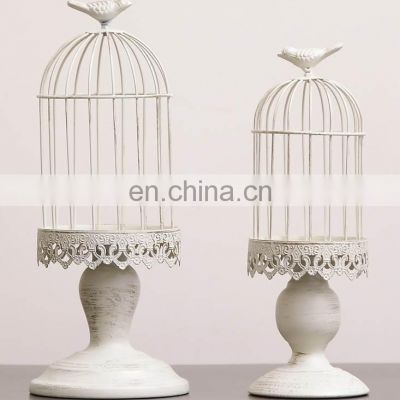 white metal bird cage