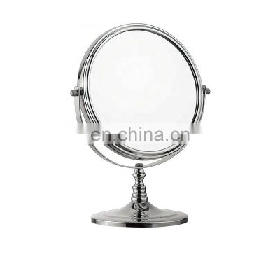 Hot selling simple design 1X3X magnifying makeup mirror free standing table cosmetic mirror bathroom makeup mirror