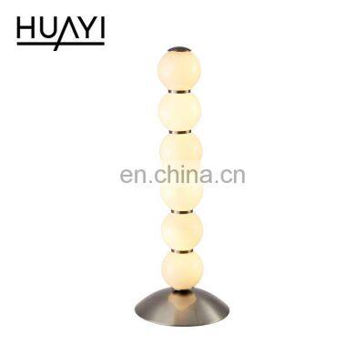 HUAYI High Quality Modern Simple Decoration 10w Iron Acrylic Indoor Office Mobile LED Table Lamp