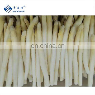 Sinocharm BRC-A approved IQF White Asparagus Cut Frozen White Asparagus