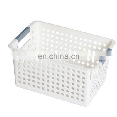 Factory price high quality Living Room Small Things Food Snack PP plastic household storage basket with handle