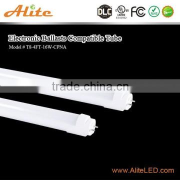 DLC ul 110lm/w Electronic ballast compatible 4ft 15w ul compatible led tube
