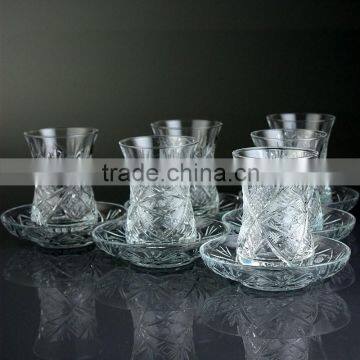 12 Pcs Glass Tea Set