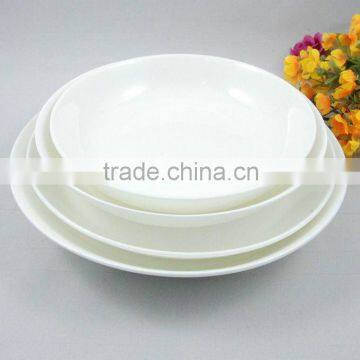 fashionable design bulk white ceramic dish