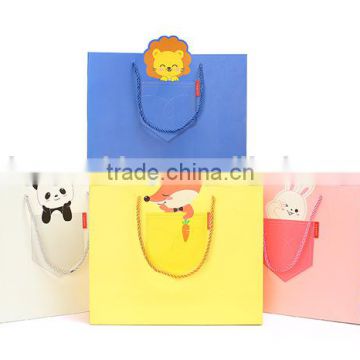 custom printed kraft paper bag for gift packaging, food packing