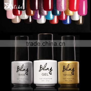 Flavoured high quality new global fashion glitter gel nail polish uv led