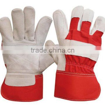 Leather Double Palm Safety Work Gloves - Natural Crust