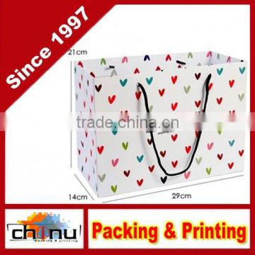 Art Paper White Paper, Paper Gift Shopping Promotion Bag (210024)