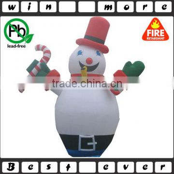outdoor Christmas decoration giant inflatable snowman 5m with blower for advertising