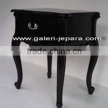 Antique Mahogany Furniture - French Louis Nightstand - Black Furniture Indonesia
