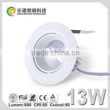 High Quality Manufacturer Good CRI Sharp COB Dimmable 13W LED Downlight Cutout 90mm