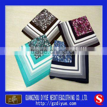 50*50cm flower design hankerchief