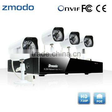 Zmodo 720P IP Camera Outdoor 4CH POE CCTV NVR System