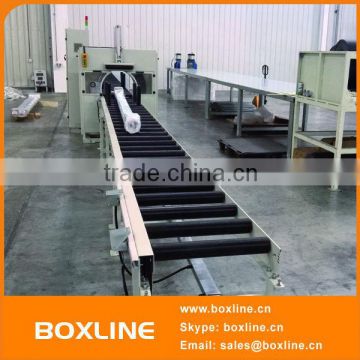 Automatic aluminum composite panels orbital stretch wrapping machine