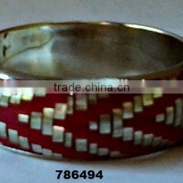 Indian Brass Metal & Plasticl Fashion Bracelet Bangle Weaved