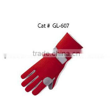 White And Red Karting Gloves