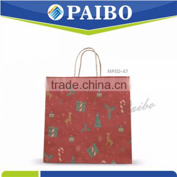 NPSD-47 2017 xmas Paper Handbag with handle Professional factory for xmas eve Good Quality