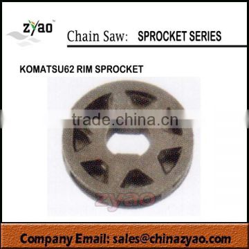 KOMATSU62 chainsaw rim sprocket, rim sporcket forKOMATSU62 chain saw,spare parts for KOMATSU62 gasoline chain saw